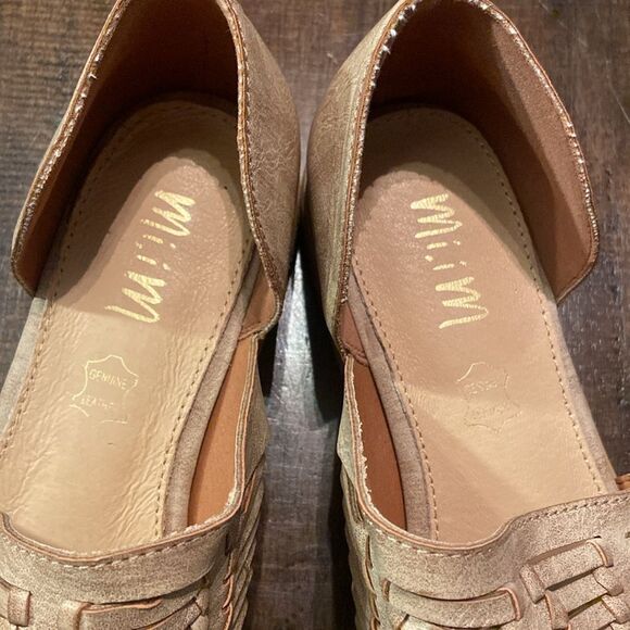 Women’s Mi.iM Woven pointed flats tan size 6 - Picture 2 of 8